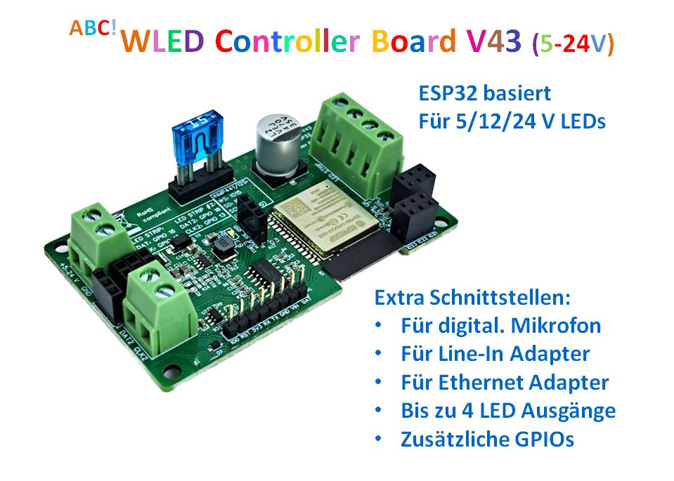 ABC! WLED Controller Board (5-24V) ABC! WLED Controller Board (5-24V)