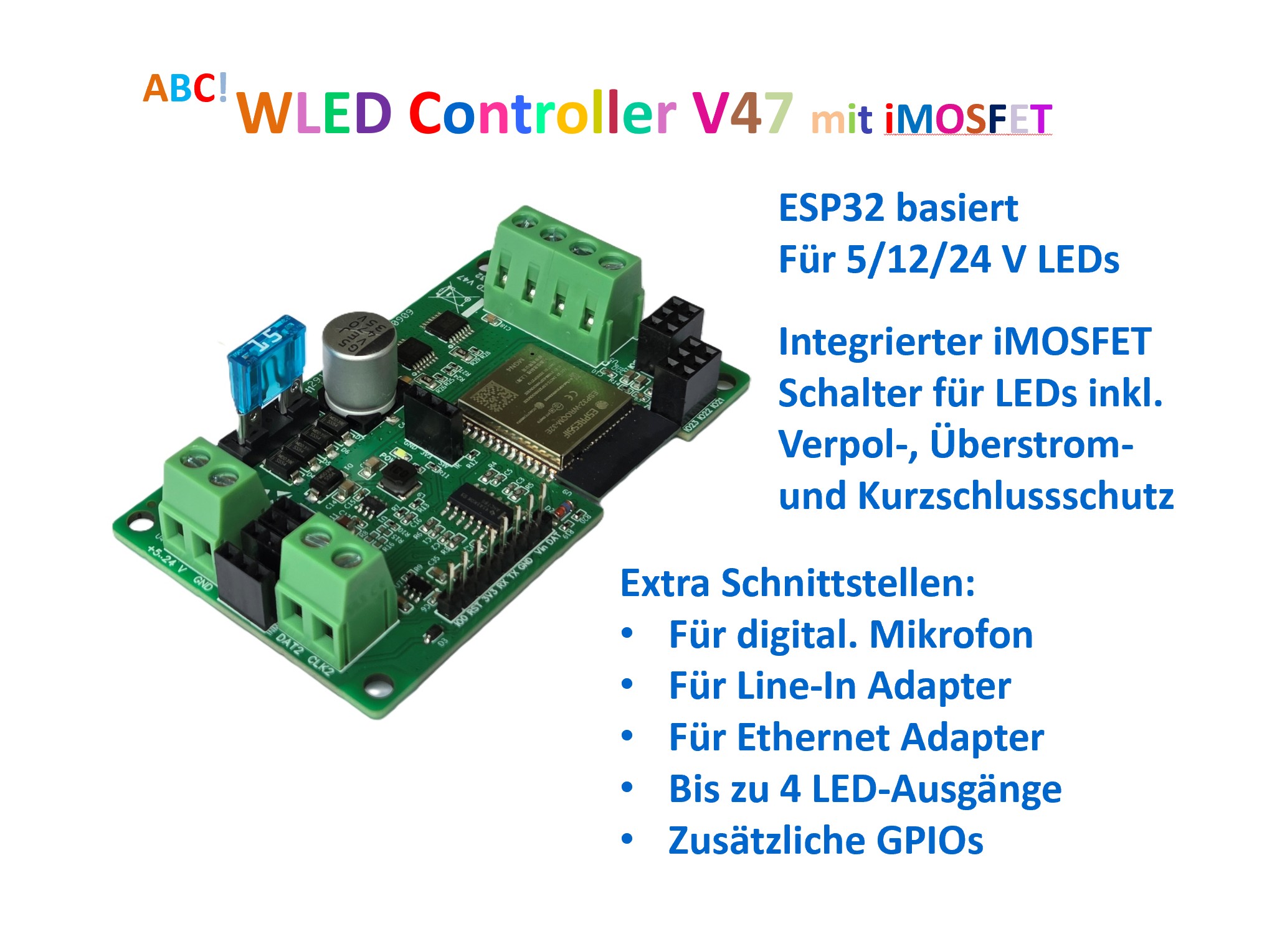 ABC! WLED controller V47 with iMOSFET ABC! WLED controller V47 with iMOSFET