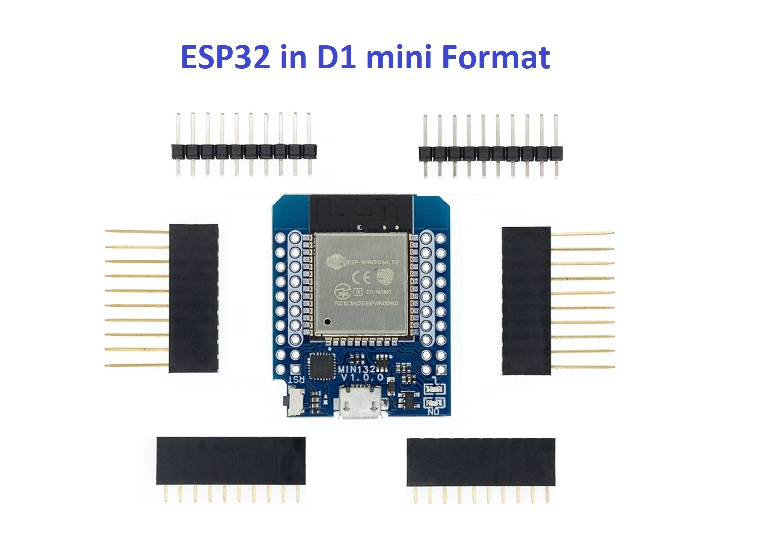 ESP32 Mikrocontrollerboard in D1 mini Format